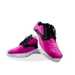 Exclusive python leather sneaker with fashionable