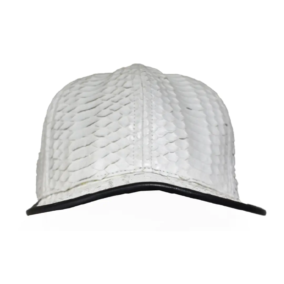 Python leather cap