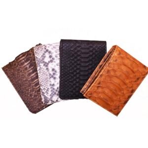 Authentic python bifold wallet middle flap style