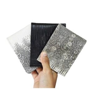 Luxury monitor lizard bifold wallet for men